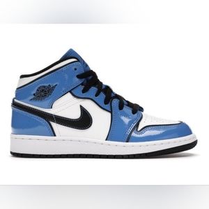 JORDAN 1 MID (GS) SIGNAL BLUE